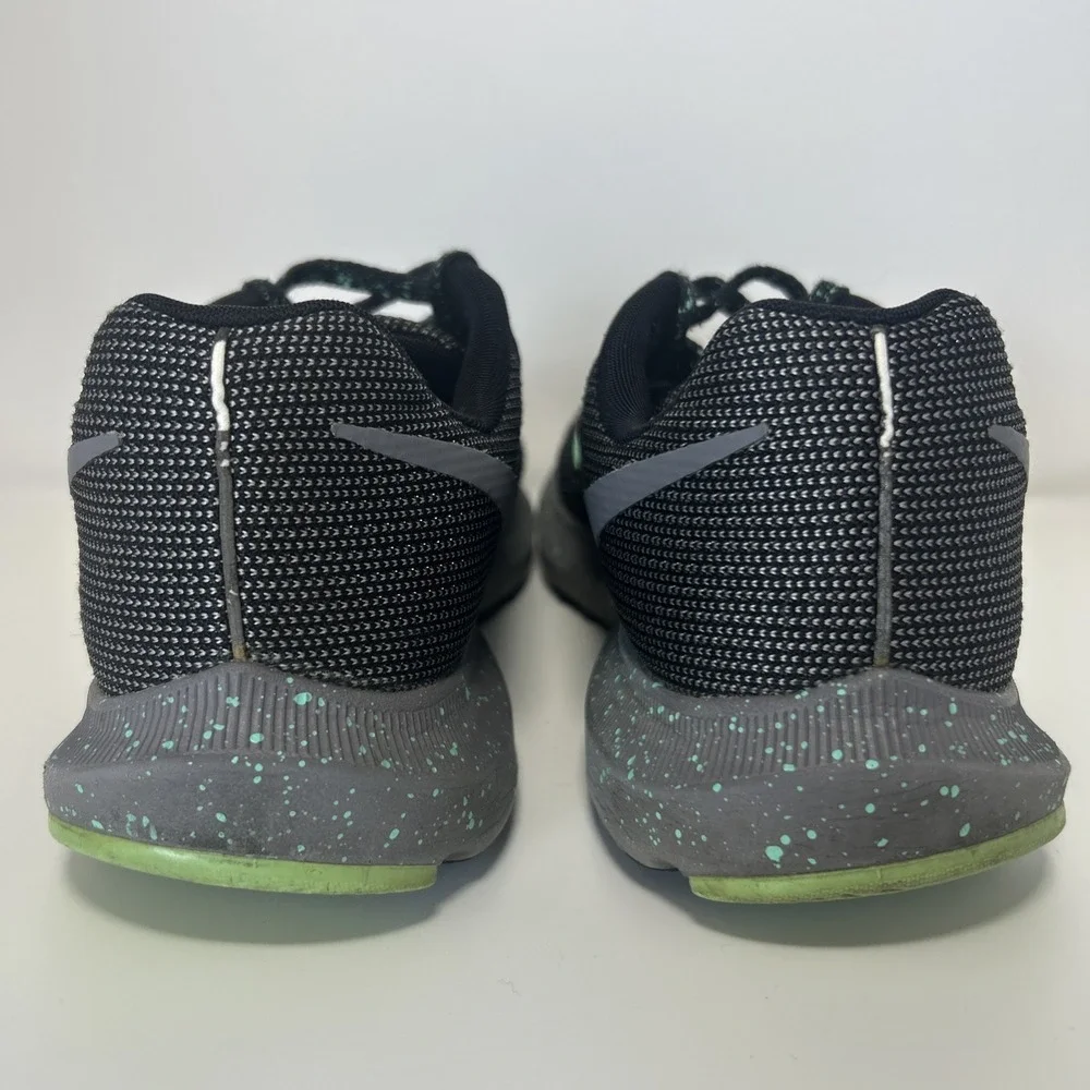 Nike Run Swift Running Shoes Womens SZ 9 Gray Black Green‎ AR1904-001